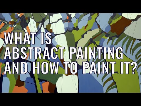 How to paint an abstract painting and let your inspiration meet the canvas