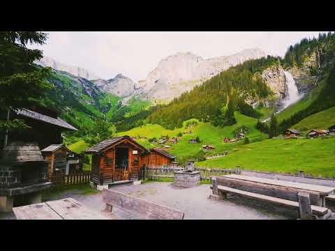 The Most Amazing Waterfall Switzerland -🇨🇭Switzerland4k with Relaxing Music