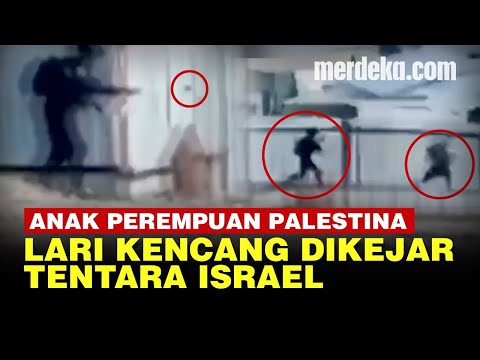 Perjuangan Sedih Anak Perempuan Palestina Lari dari Kejaran Tentara Israel