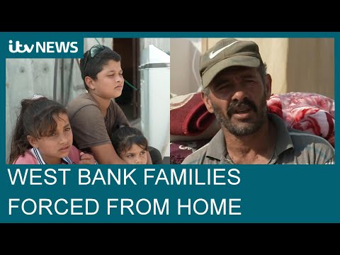 Rise in Israeli settler violence on West Bank Palestinians forcing families to flee homes | ITV News