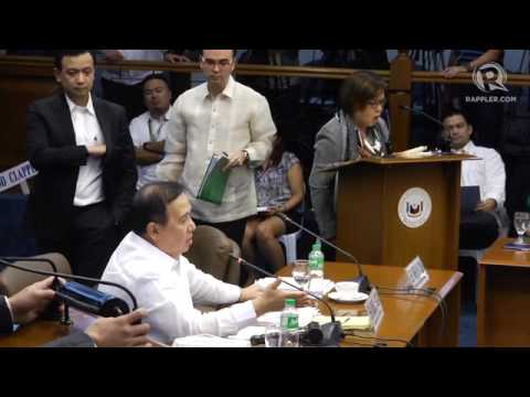 Heated exchange between Gordon, de Lima, Trillanes in the Senate