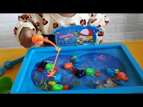 Mainan Anak - Memancing Ikan Sambil Belajar Berhitung, Belajar Warna &amp; Bentuk - Fishing for Kids