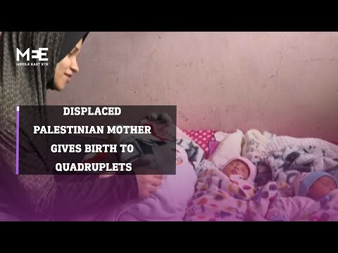 Mother gives birth to quadruplets in war-torn Gaza