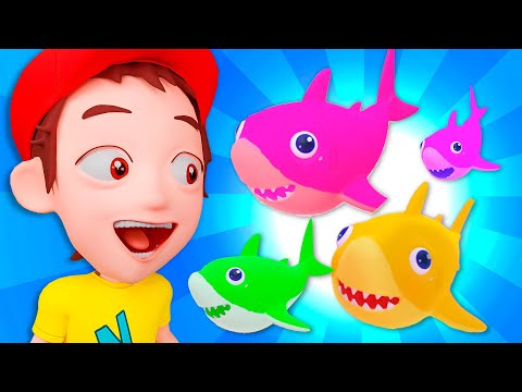 Five Little Sharks | Kids Songs and Nursery Rhymes 