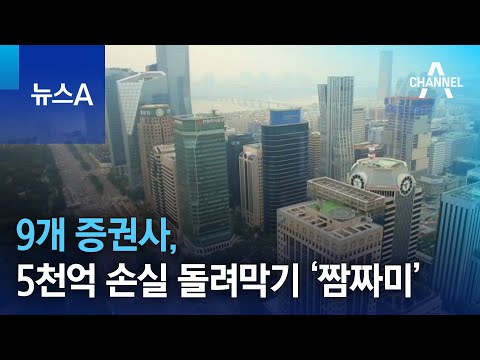 9개 증권사, 5천억 손실 돌려막기 &lsquo;짬짜미&rsquo; | 뉴스A