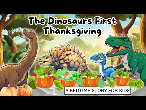 The Dinosaurs First Thanksgiving: A Sleepy Bedtime Story for Kids with Dinosaurs and Calming Music