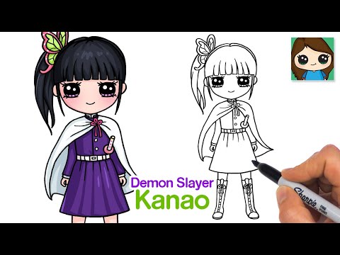 How to Draw Kanao Tsuyuri | Demon Slayer