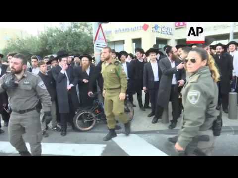 Israel police end protest by ultra-Orthodox Jews