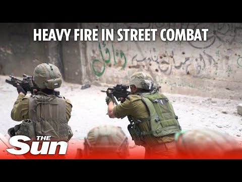 Israeli army soldiers clash in street combat against Hamas terrorists in Jabalia