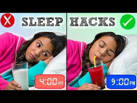 How to Fall Asleep FAST When You CAN&rsquo;T Sleep! 10 Sleep Life Hacks!