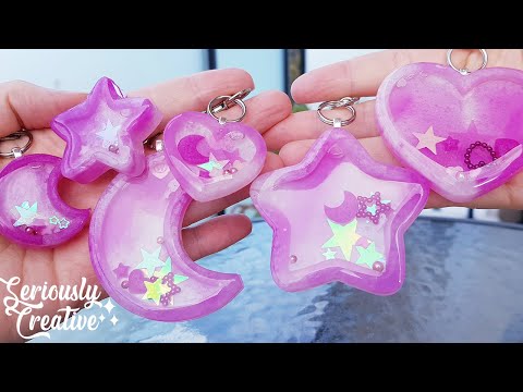 Watch Me Resin #92 | Soft Pink &amp; Pearl Shaker Keychains | Seriously Creative