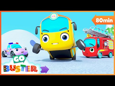 Buster's BIG Jump - Buster is Sick | Go Buster - Bus Cartoons &amp; Kids Stories