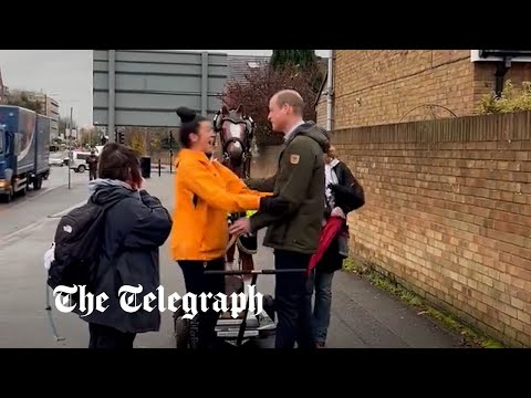 Prince William surprises mother during charity walk from Wales to London