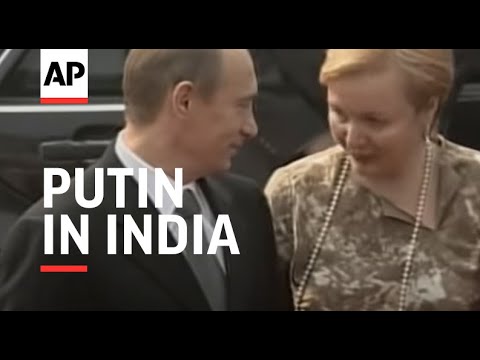 Russian president in India on official tour