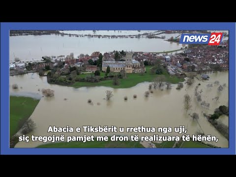 Britania e Madhe / Pamje me dron t&euml; Abacis&euml; s&euml; Tiksb&euml;rit t&euml; rrethuar nga uji