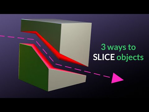 3 ways to Slice Objects | Blender Secrets