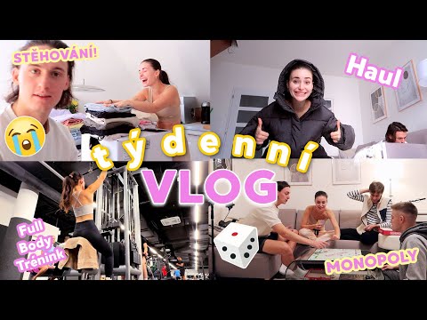 T&amp;Yacute;DENN&amp;Iacute; VLOG II prvn&amp;iacute; STĚHOV&amp;Aacute;N&amp;Iacute; ? &amp;amp;&amp;nbsp;Monopoly ? Haul ?️ FULL BODY TR&amp;Eacute;NINK ??&amp;zwj;♀️