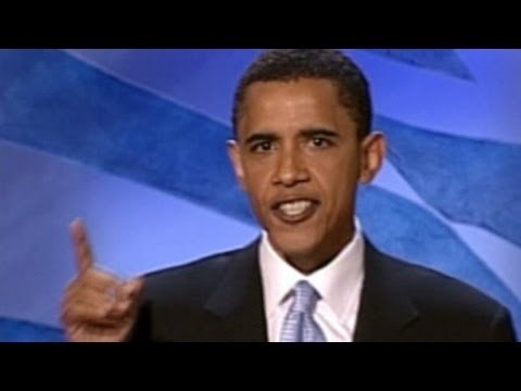 Obama delivers keynote address at the 2004 DNC