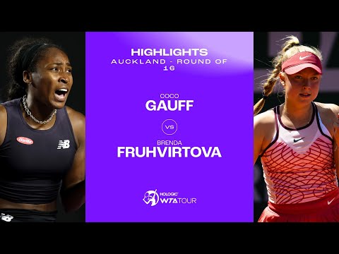 Coco Gauff vs. Brenda Fruhvirtova | 2024 Auckland Round of 16 | WTA Match Highlights