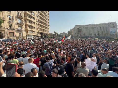 Egyptians rally at iconic Tahrir Square for Palestinians | AFP