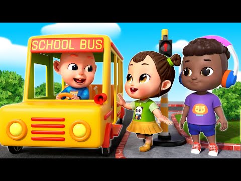 Wheels On the Bus Go Round and Round - Funny Songs and More Nursery Rhymes &amp; Kids Songs