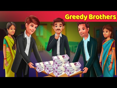 Greedy Brothers Story In English |  English Cartoon | Moral Stories | 