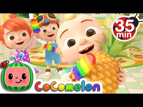 The Colors Song (with Popsicles) + More Nursery Rhymes &amp; Kids Songs - CoComelon