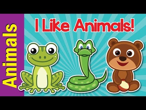 I Like Animals | Animals Song for Kids | Learn 12 Animal Names | ESL for Kids | Fun Kids English