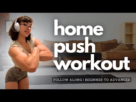 HOME PUSH WORKOUT | under 10 min follow along bodyweight workout