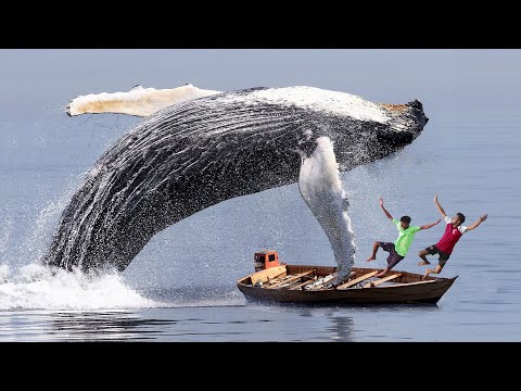 Blue Whale Fish Attack Ship | Fun Made Whale Shark Attack Movie 