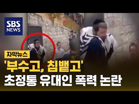 '부수고, 침뱉고'&hellip;초정통 유대인 폭력 논란 (자막뉴스) / SBS