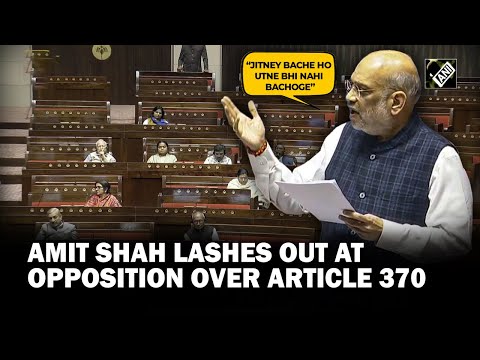 &ldquo;Improve, otherwise&hellip;&rdquo; Amit Shah lashes out at Opposition over their stance on Article 370