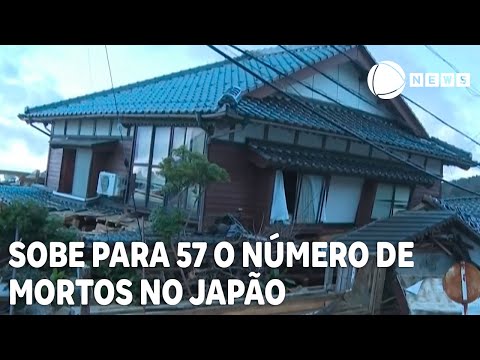 Sobe para 57 o n&uacute;mero de mortos ap&oacute;s terremoto no Jap&atilde;o