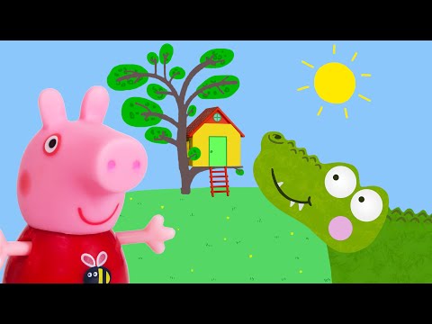 Peppa Pig Game | Crocodile Hiding in Toy Treehouse