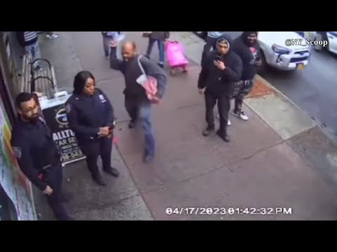 Shocking video shows suspect assaulting NYPD officer in the Bronx