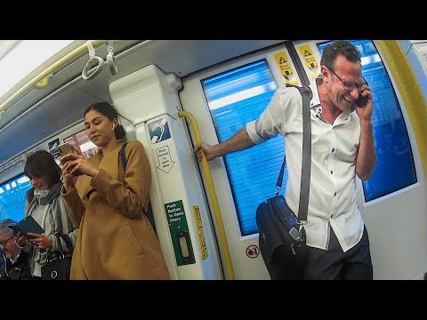 Spreading the joy of laughter on a train