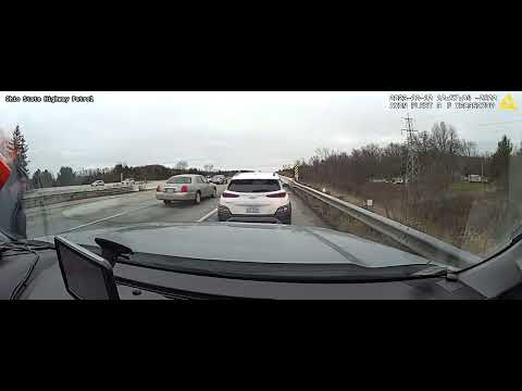 Ohio State Highway Patrol dashcam video of chase