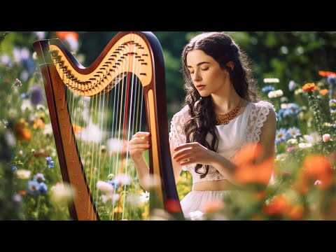 Relaxing Harp and Bird Sounds 🎼 Peaceful Music for Mind, Body, and Soul Healing