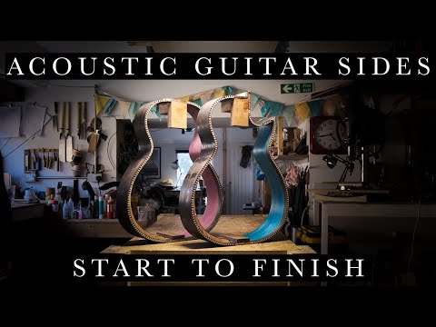 How we make Our Acoustic Guitar Sides - Start to Finish