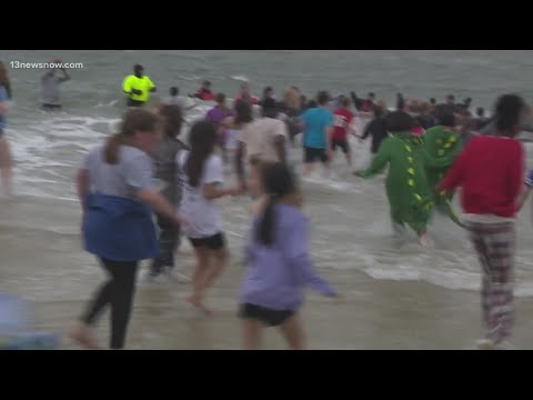 Polar Plunge: Students participate in 'Cool School Challenge'