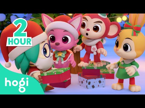 [TV] Christmas Special 🎄 🎁 Santa Pinkfong's Train + More Best Christmas Kids Songs｜Hogi Christmas