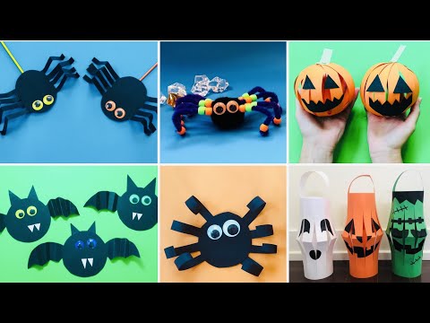 6 Easy Halloween Craft Ideas for Kids | Halloween Paper Craft Ideas | Easy Kids Halloween Crafts