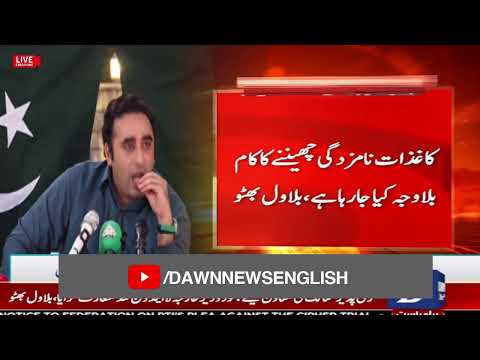 🔴 LIVE: PPP Chairman Bilawal Bhutto Zardari Talks In Sukkur | Press Conference | Dawn News English