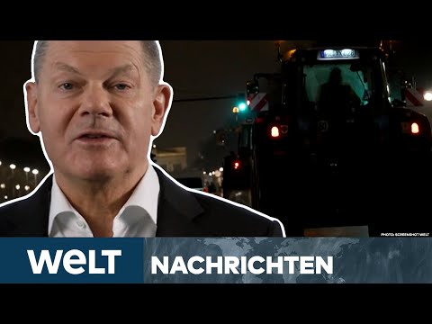 DEUTSCHLAND: Bauern-Protest! Jetzt &auml;u&szlig;ert sich Kanzler Scholz - und warnt eindringlich | WELT Stream