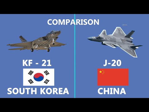 Comparisons of KF 21 Boramae vs Chinese J 20 fighter jet