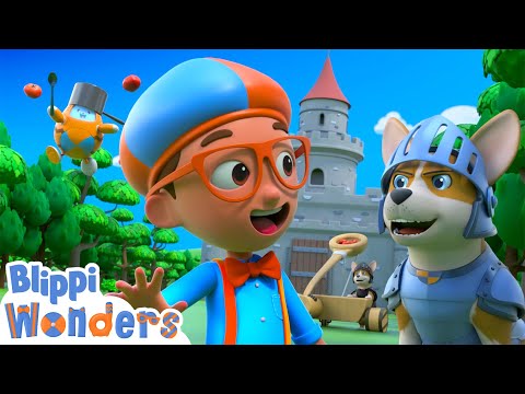 NEW! Blippi Learns How to be a Knight! | Blippi Wonders Educational Videos for Kids