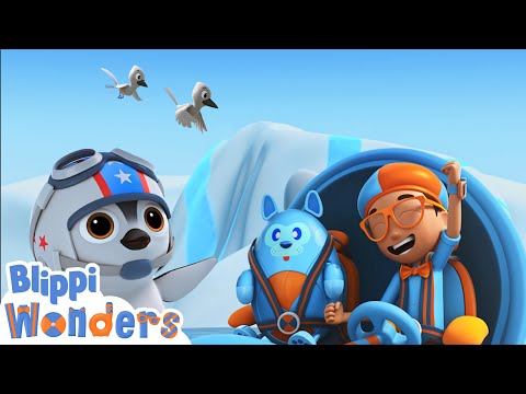 NEW! Can Penguins FLY?! | Blippi Wonders | Educational Cartoons for Kids