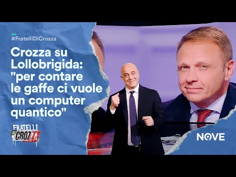 Crozza su Lollobrigida:&quot;per contare le gaffe ci vuole un computer quantico&quot; | Fratelli di Crozza