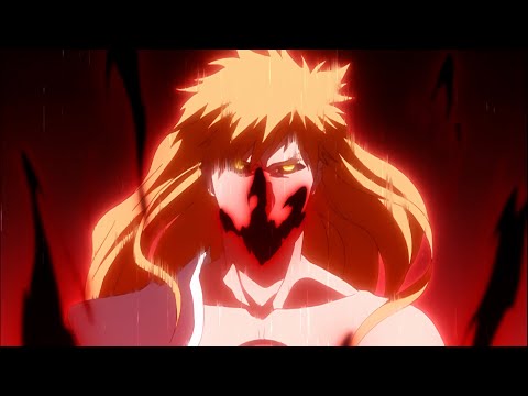 『BLEACH 千年血戦篇』Ichigo full Hollowfication and overwhelmed Ulquiorra spiritual powers