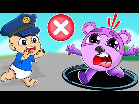 Manhole Cover is Dangerous ⚠️ Happy Kids Safety Songs | Funny Kids Songs &amp; Nursery Rhymes Polar Kids